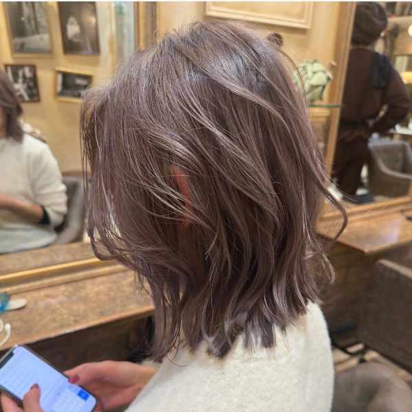 マロンベージュラベンダーミルクティーくすみベージュ