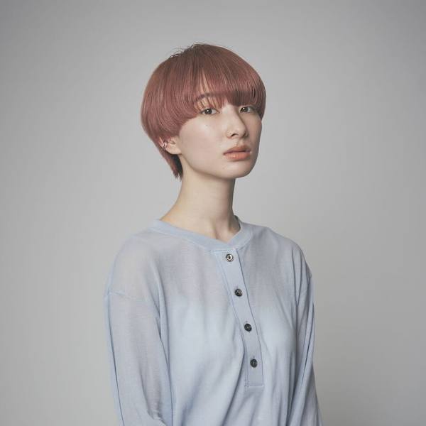 ベビーピンクマッシュショートヘア