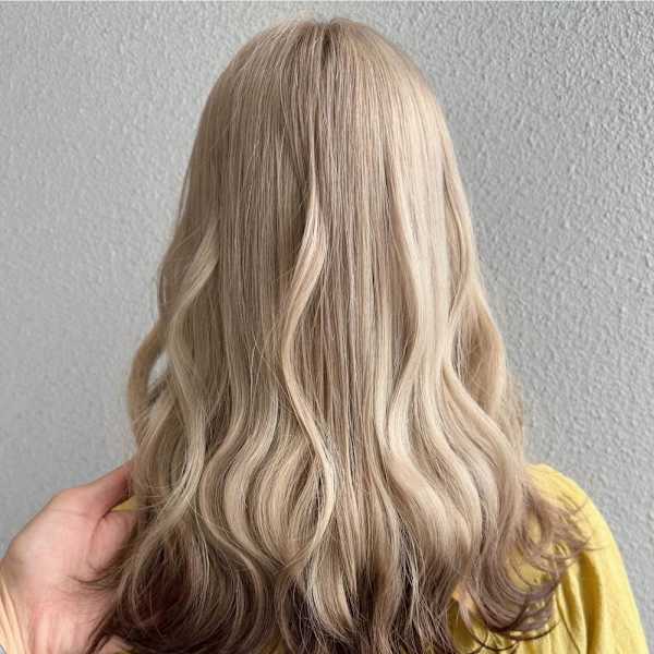 エンドカラー_エンドカラーブラウン_ホワイトブロンド