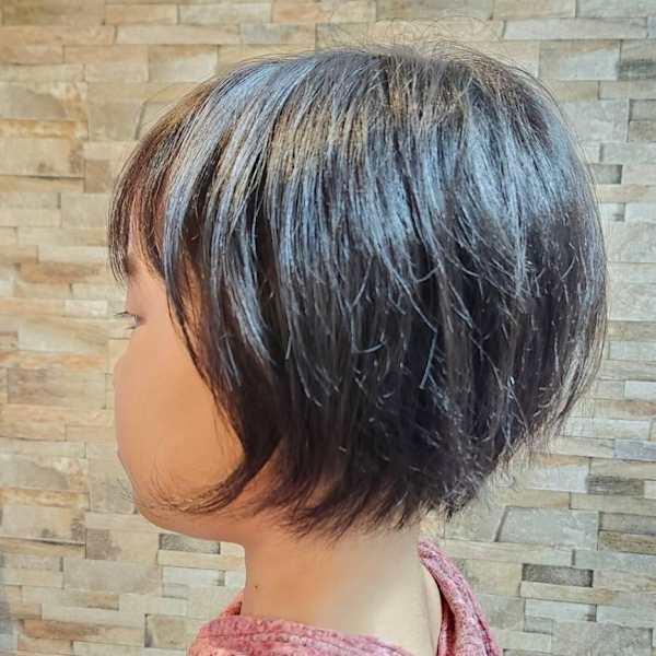 小学生カット(ショートボブ)