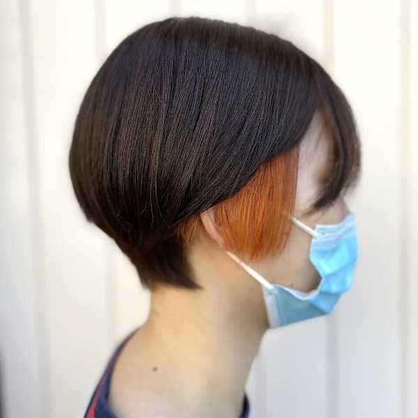 【イヤリングカラー】ショートヘア/インナーカラー