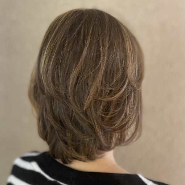 ハイライト白髪ぼかし