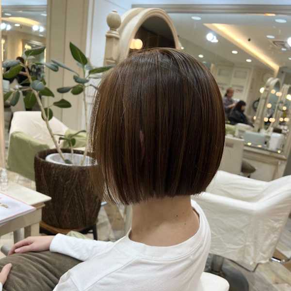 【crop es辻堂 藤田】ぱっつんミニボブ|crop-es湘南辻堂