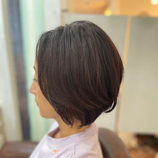 伸ばしかけでも可愛いいグラボブ