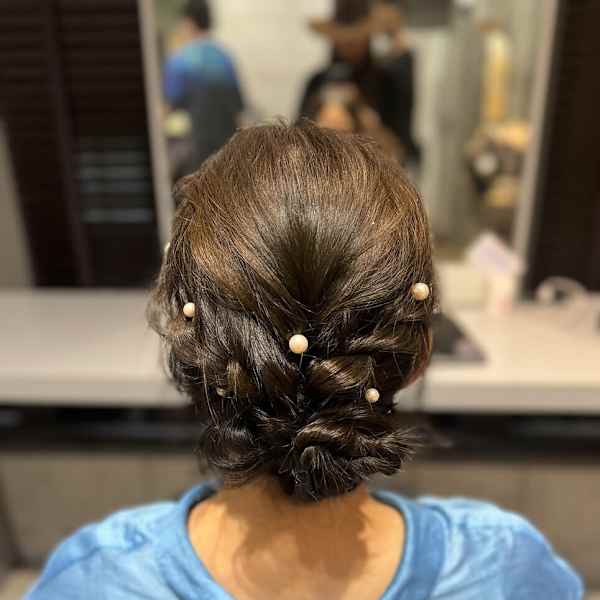 ★☆可愛く参列ヘアセット☆★