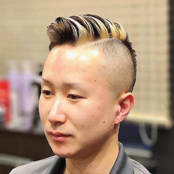 フェード×ブリーチメッシュ/メンズメッシュショートヘアー