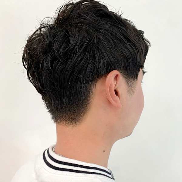 メンズショート×ニュアンスパーマ