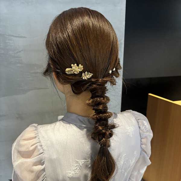 ヘアセット/ 編みおろしスタイル