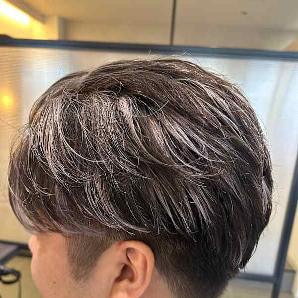 メンズ毛流れニュアンスパーマ