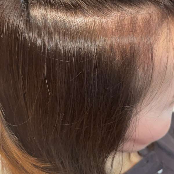 アフター → ビフォア　右にスワイプ【白髪染め/脱白髪染め】