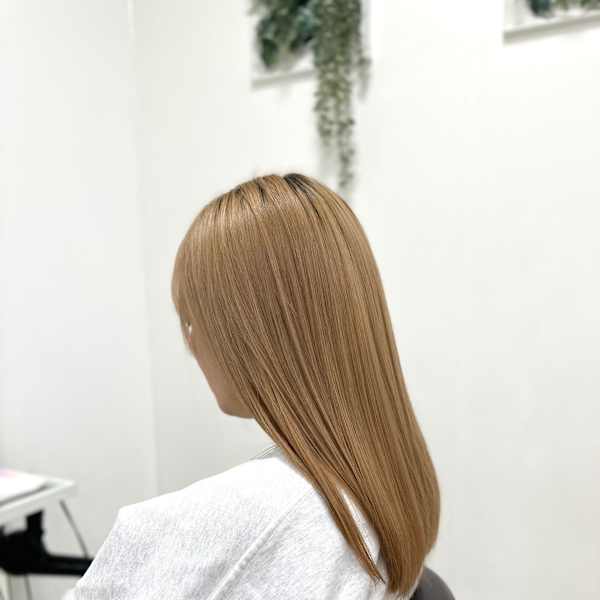 ブリーチ毛でも縮毛矯正