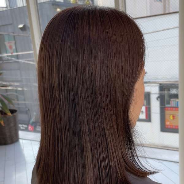 アフター → ビフォア 右にスワイプ【白髪染め/脱白髪染め】