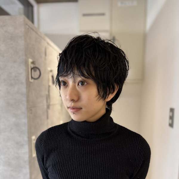 小顔似合わせカット丸みナチュラルショートボブハンサムショート