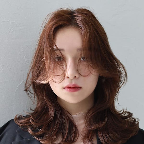 韓国風カールロング