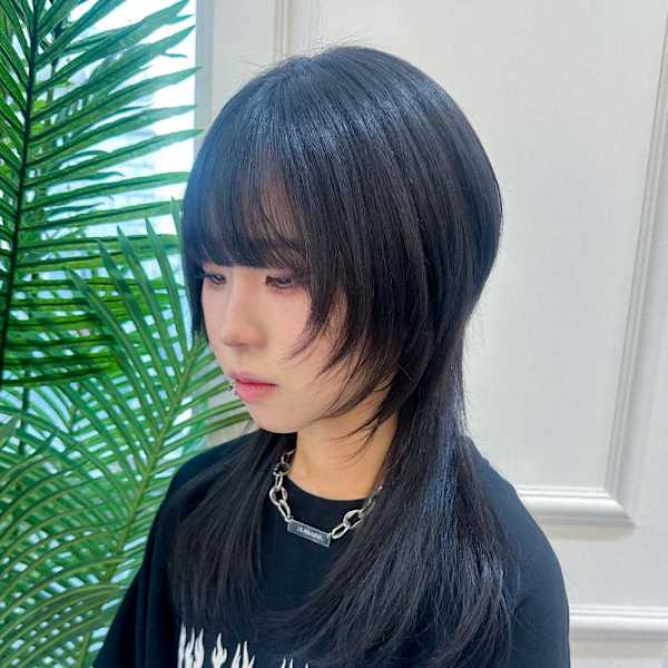 *ロングウルフレイヤーカット