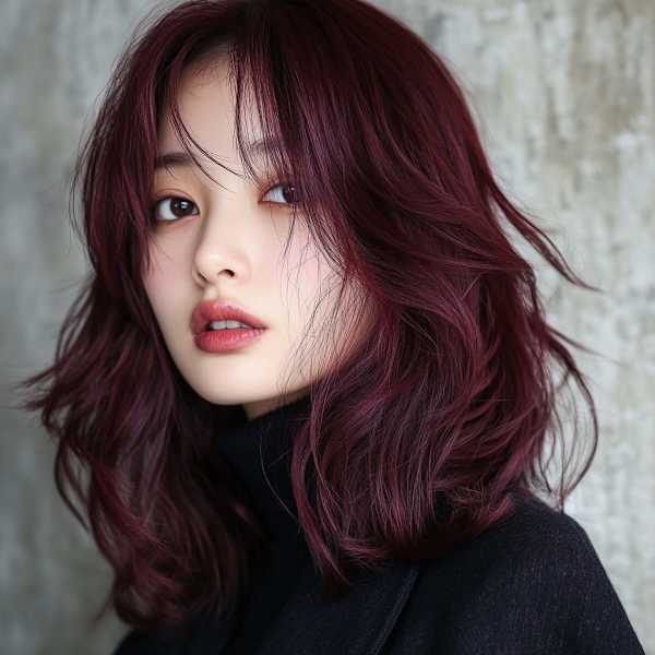 ブリーチカラー、ボルドー