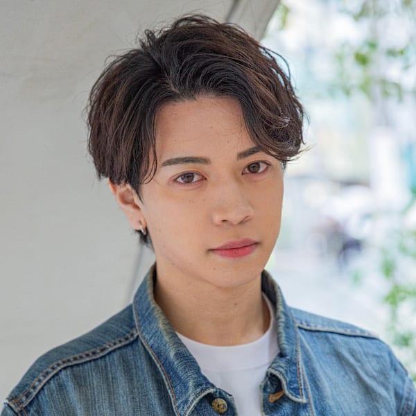  【小久保style】メンズカットツーブロックツイストウルフ|CITY