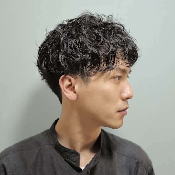 ツーブロック束感パーマ◇モテるマッシュショート