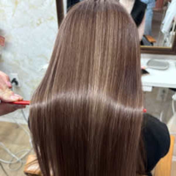 チョコレートブラウン/艶髪/髪質改善/縮毛矯正/梅田