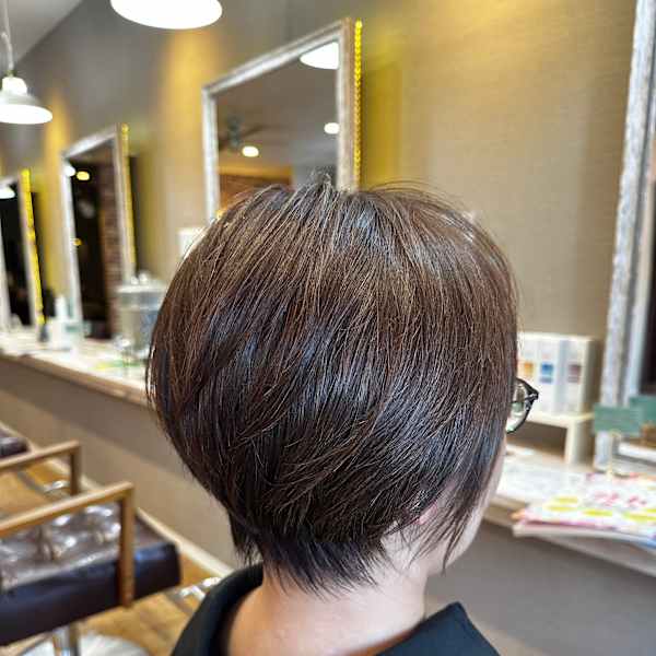 30代40代50代マッシュショートショートボブショートカット|HAIR MAKE ROSY 八軒店