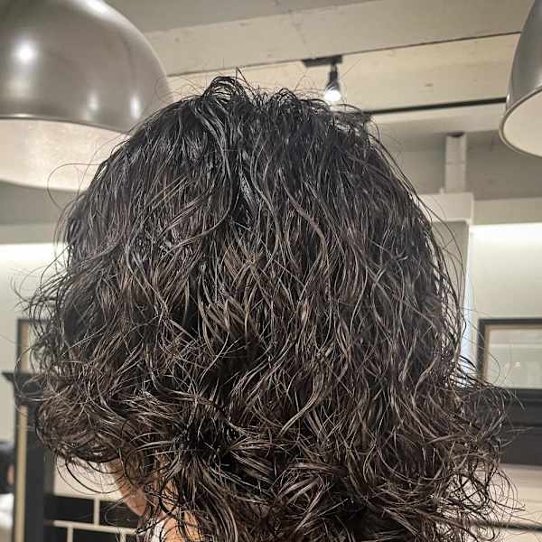 ミディアムウルフ×波巻きツイスパ/大宮/メンズ/メンズサロン