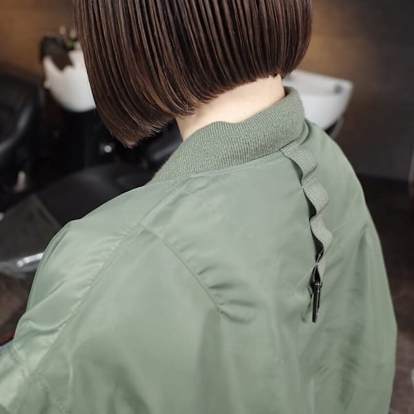 癖毛でもまとまるbob