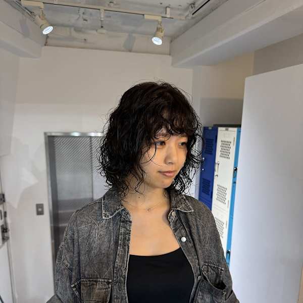 スパイラルレイヤーボブパーマ