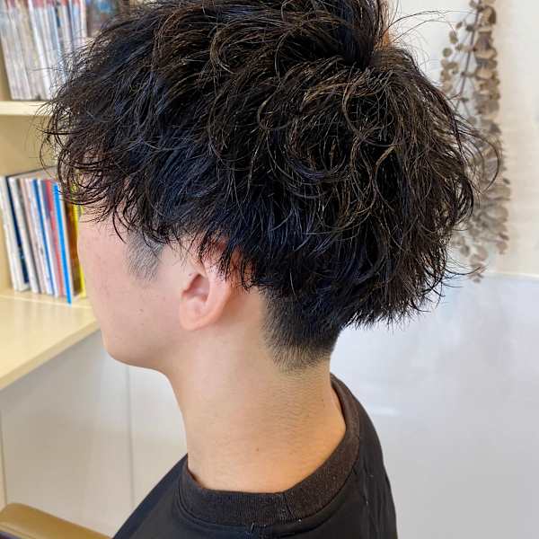 波ウェーブパーマ