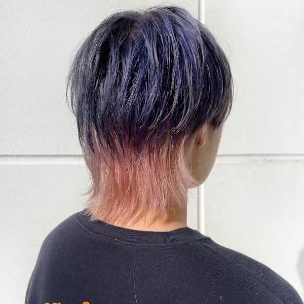 メンズウルフ×デザインカラー