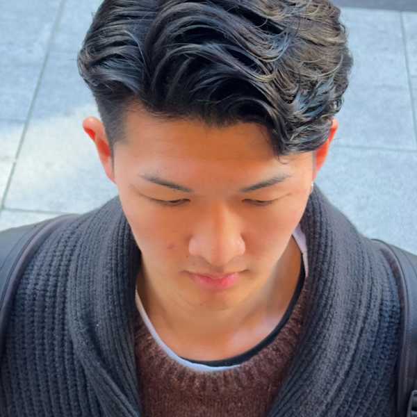 ウェーブパーマ ビジネススタイル 日本橋