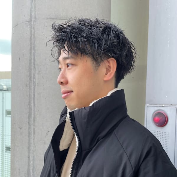 メンズ ソフトツイストスパイラルパーマ