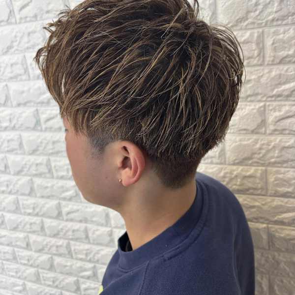 メンズ ショート×ハイライト