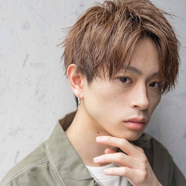 【小久保style】メンズカットツーブロックツイストウルフ|CITY