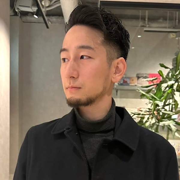 アップバング 刈り上げ ツーブロック 眉カット 30代40代