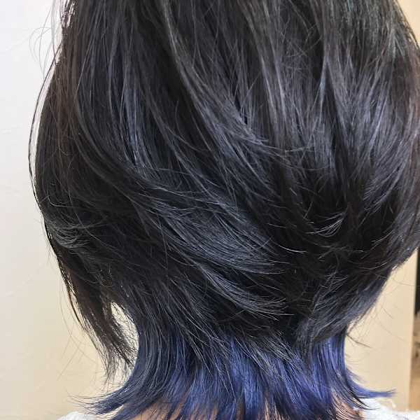 パルマブルー de インナーカラー