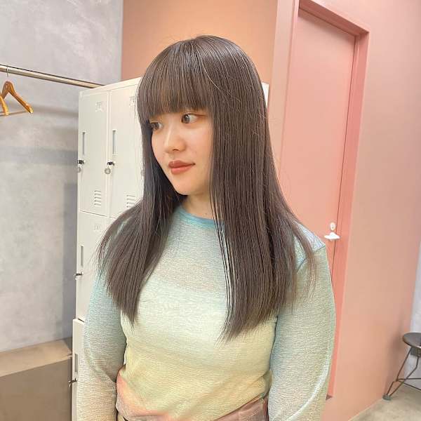 【松本 華】ダメージレスにこだわったブリーチヘア