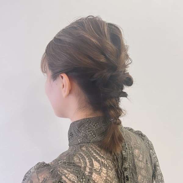 ｜ボブの編みおろしスタイル｜