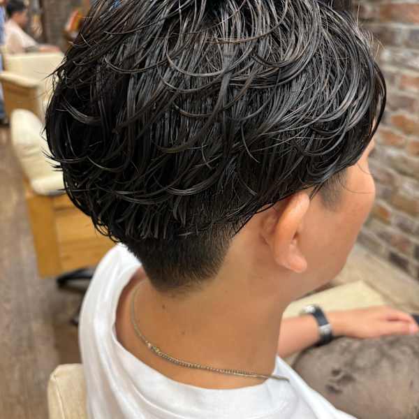 朝のセットも簡単に。メンズパーマ|sand&rose