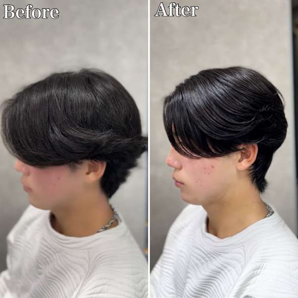 横浜”曲がる縮毛矯正ニュアンスメンズ縮毛矯正