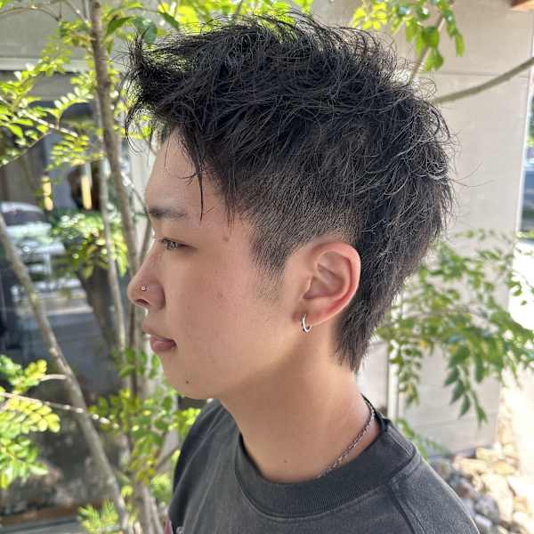 メンズカット☆スパイキーショート☆刈り上げない襟足