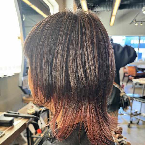 インナーカラー/ボルドー