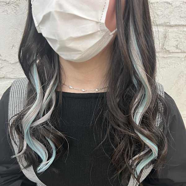 10代20代30代イヤリングエクステブリーチなしカラー池袋