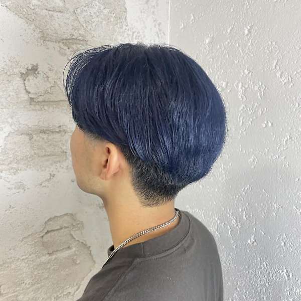 韓国風センターパート/ネイビー