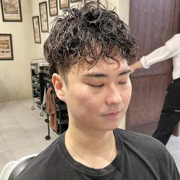 【30代 男性】ロンドンカールウルフ（大宮/バーバー）