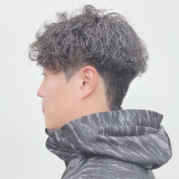 【ウエイト高めの】波巻きパーマ