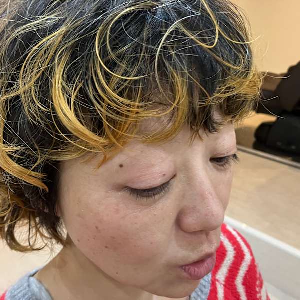 パーマ&デザインカラー