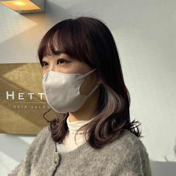 インナーホワイトベージュ|ブリーチ&トリートメント&ショート HETTU 仙台駅前店