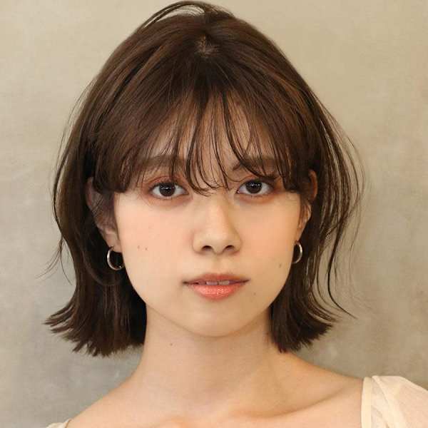 ふんわりバング×外ハネボブ