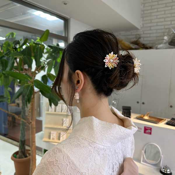 夏祭りヘアセット