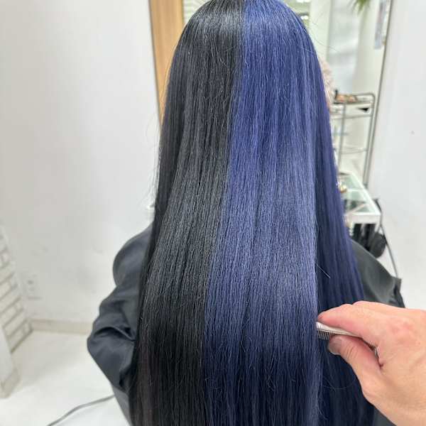 ツートーンカラー 〜ブルー & ブラック〜|Hair by PROVE
